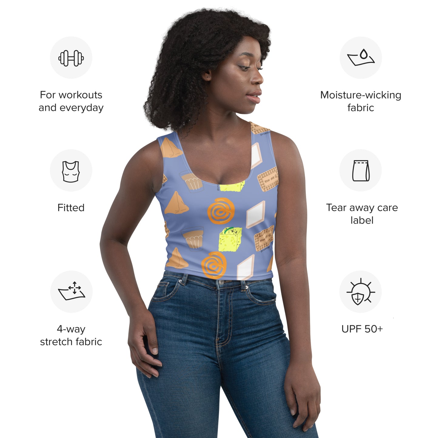 Desi Khana Crop Top