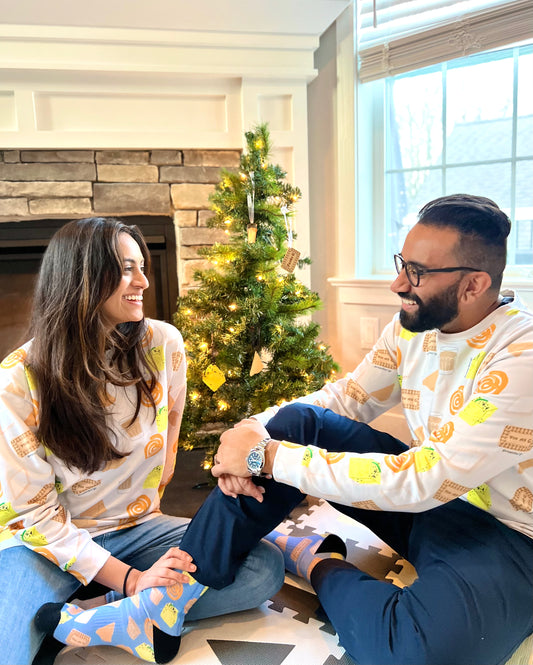 Desi Khana- Snacks gray sweater