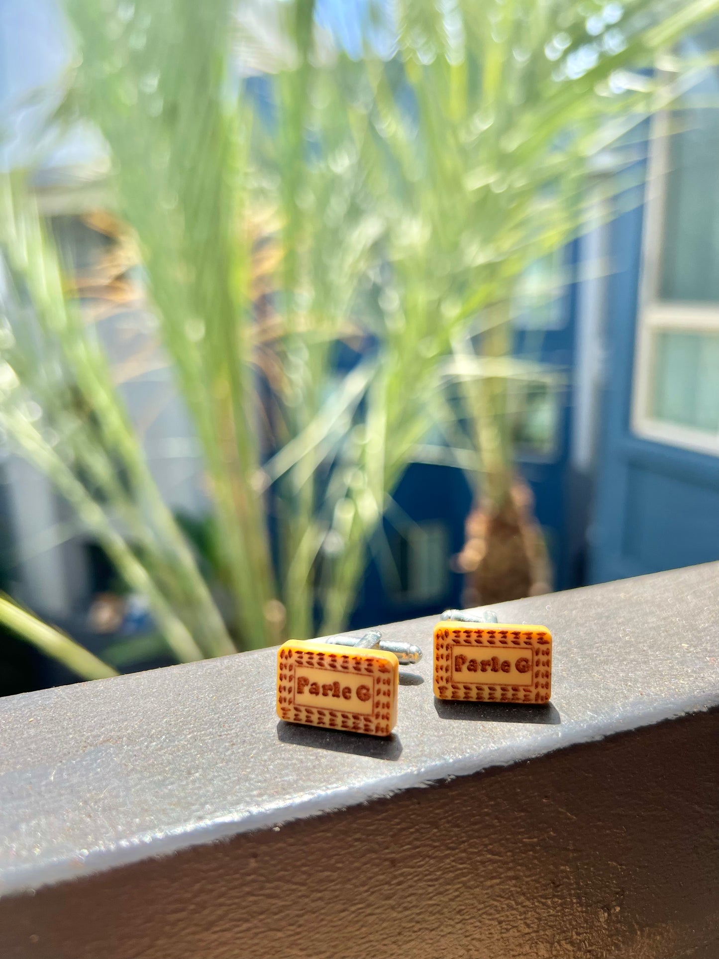 Parle-G cufflinks