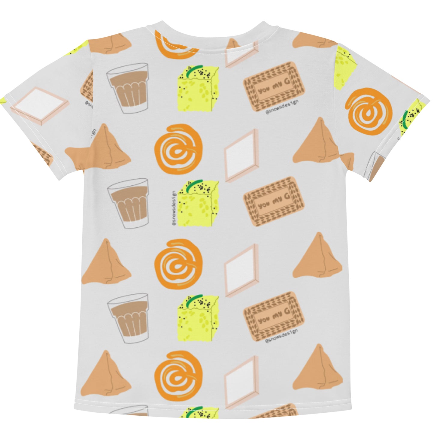 Toddler/ kids Desi Khana snacks t-shirt