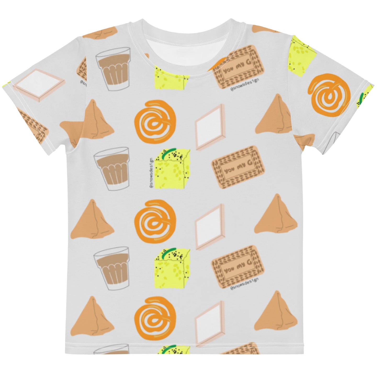 Toddler/ kids Desi Khana snacks t-shirt